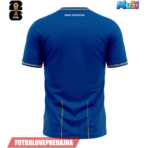 Lacne Muži Futbalové dres Bosna a Hercegovina MS 2026 Krátky Rukáv - Domáci